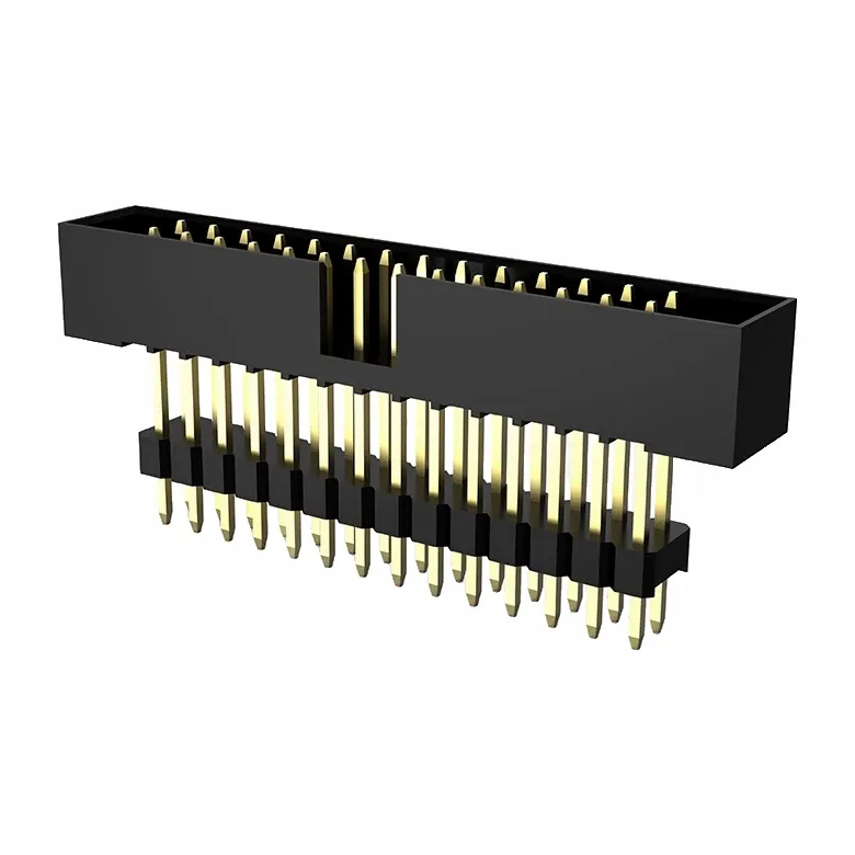 1.27mm bwat header doub ranje dwat anpileur