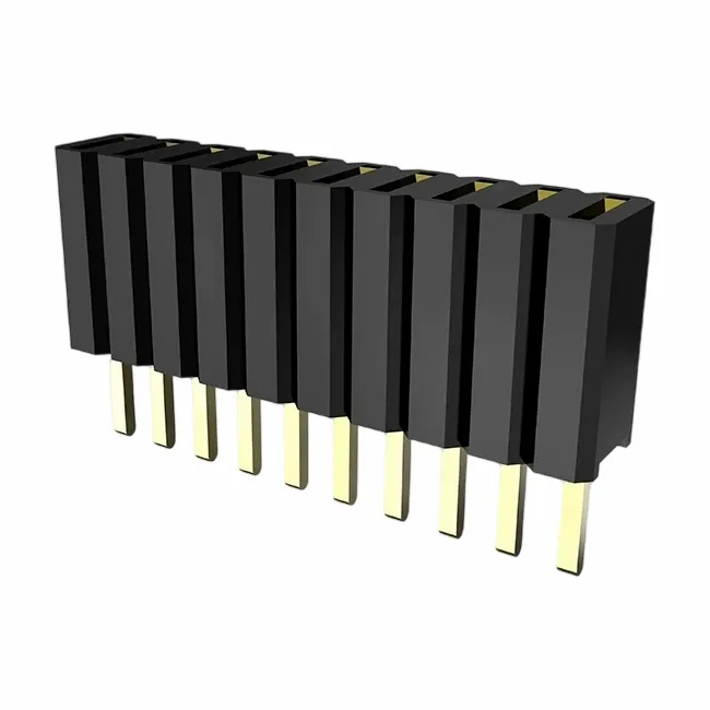 1.27x2.54mm fanm header doub ranje ranje