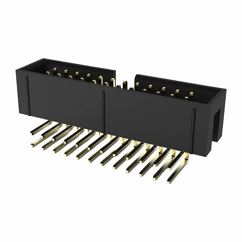 2.54mm bwat header doub ranje dwat ang tranpe