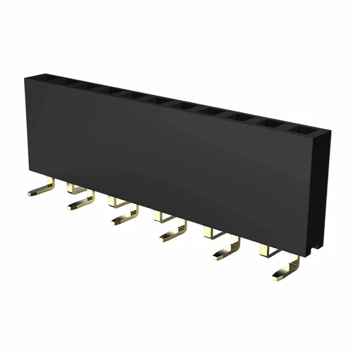 2.54mm fanm header sèl ranje smt y kalite